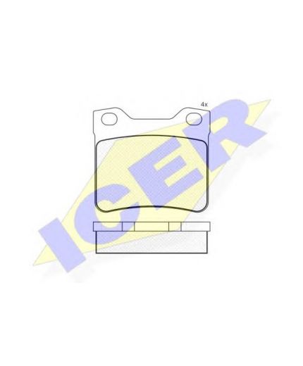 ICER Колодки дисковые