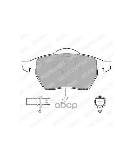 Delphi Колодки дисковые передние Фото 2