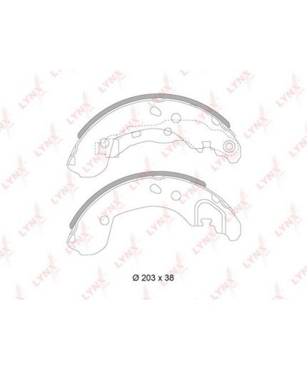 Lynxauto Колодки барабанные