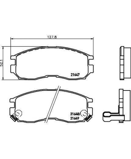 NISSHINBO Колодки дисковые передние