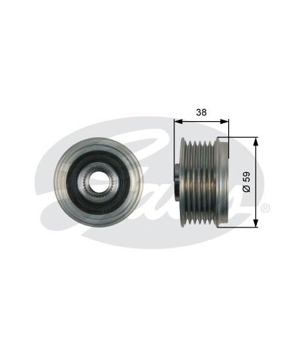 GATES Шкив генератора