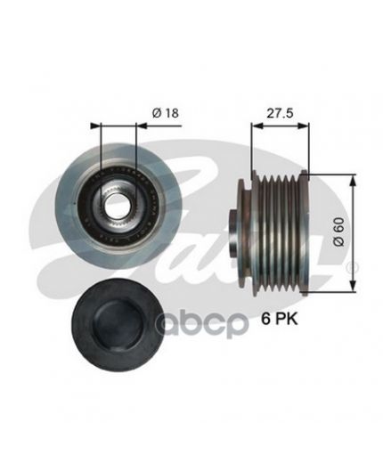 GATES Шкив генератора