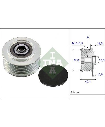INA Шкив генератора