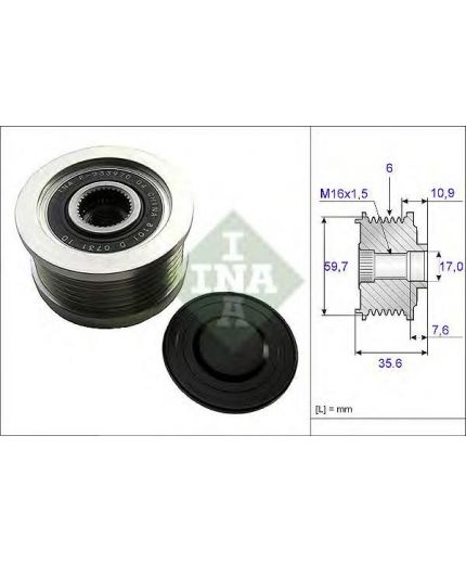 INA Шкив генератора