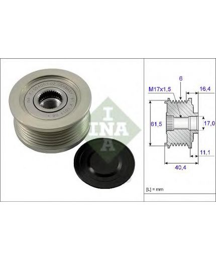 INA Шкив генератора
