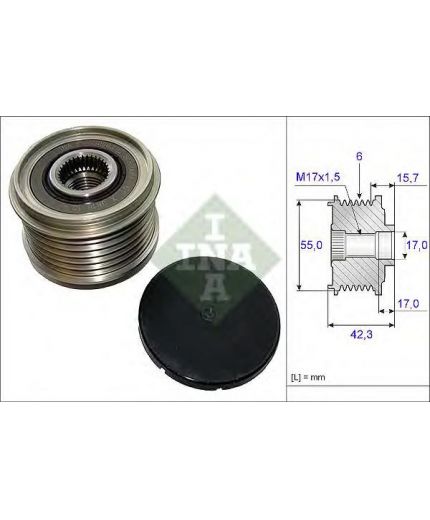 INA Шкив генератора