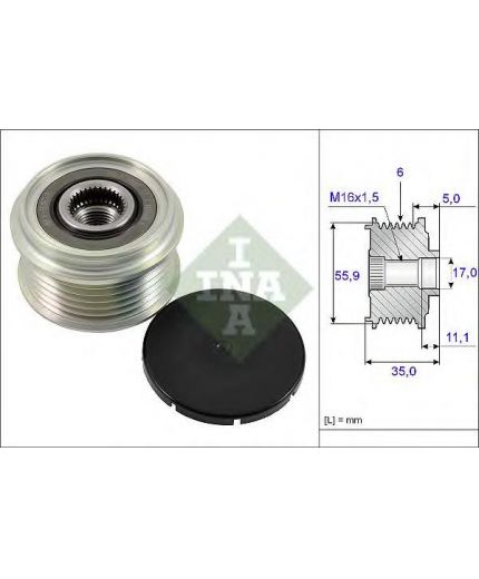 INA Шкив генератора