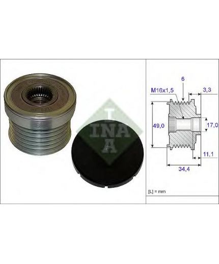 INA Шкив генератора