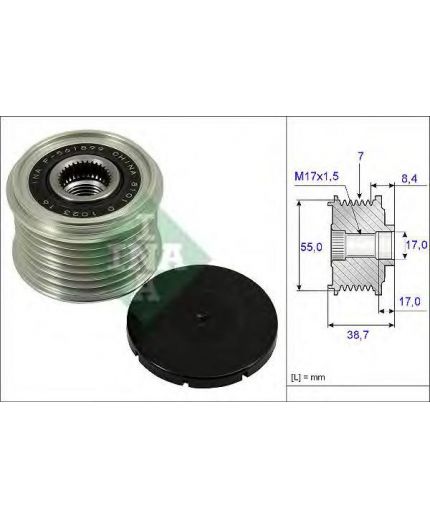 INA Шкив генератора