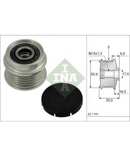 INA Шкив генератора