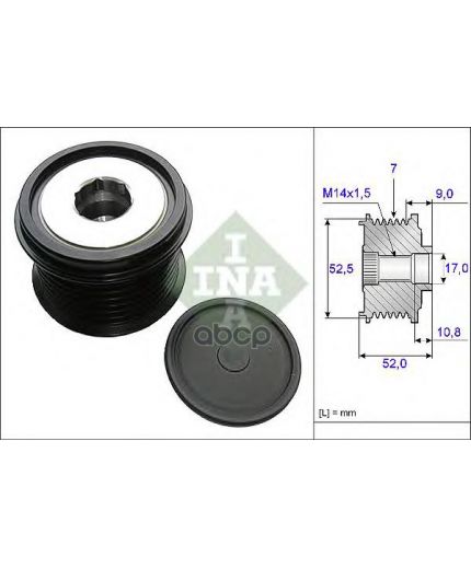 INA Шкив генератора