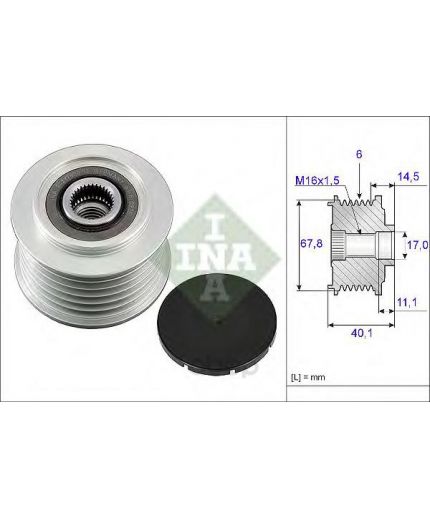 INA Шкив генератора
