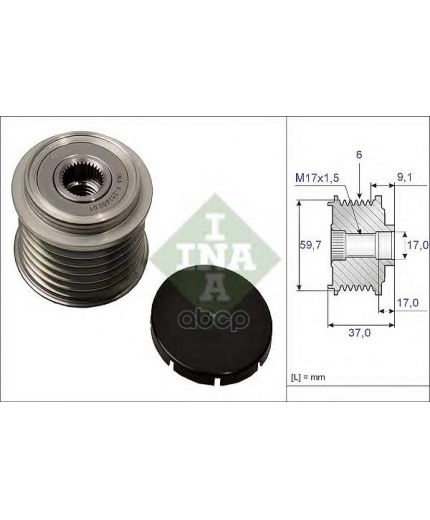 INA Шкив генератора