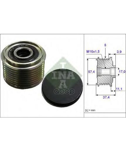 INA Шкив генератора