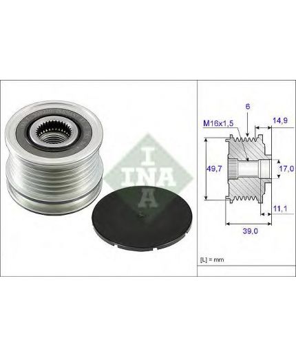 INA Шкив генератора