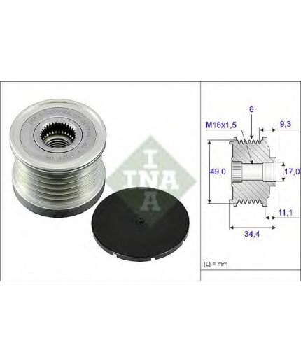 INA Шкив генератора