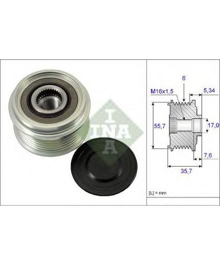 INA Шкив генератора