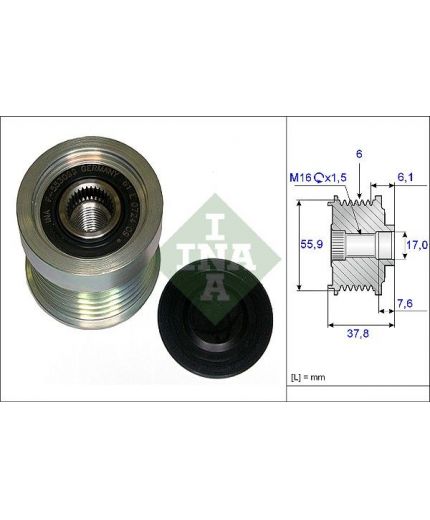 INA Шкив генератора