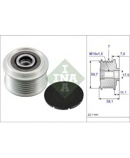 INA Шкив генератора