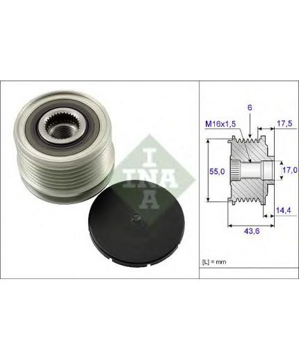 INA Шкив генератора