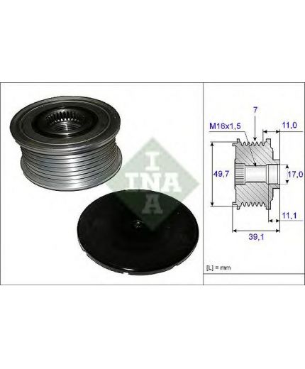 INA Шкив генератора