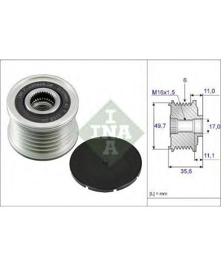 INA Шкив генератора