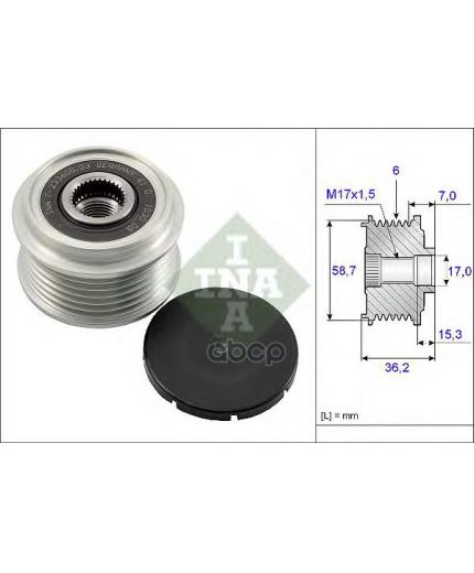 INA Шкив генератора