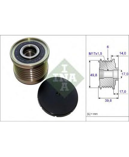 INA Шкив генератора