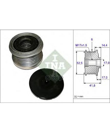 INA Шкив генератора