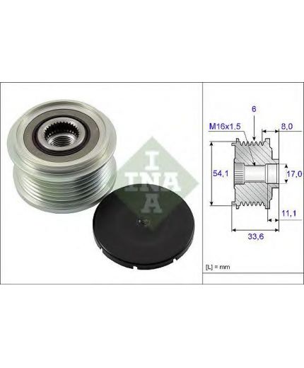 INA Шкив генератора