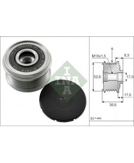 INA Шкив генератора