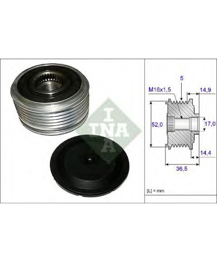INA Шкив генератора