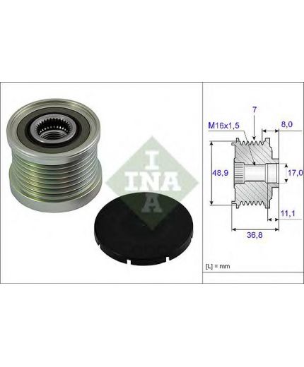 INA Шкив генератора
