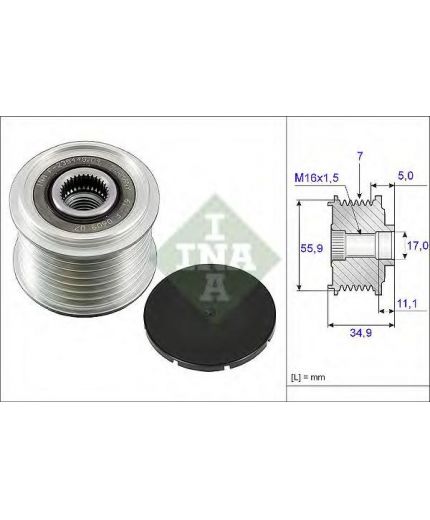 INA Шкив генератора
