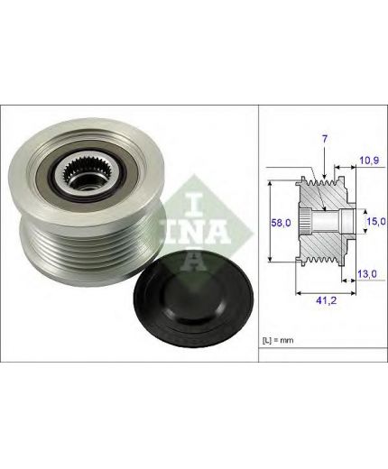 INA Шкив генератора