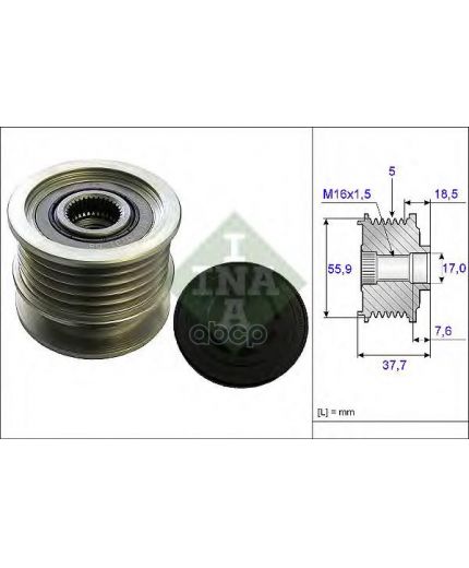 INA Шкив генератора