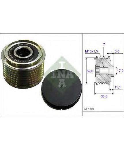 INA Шкив генератора