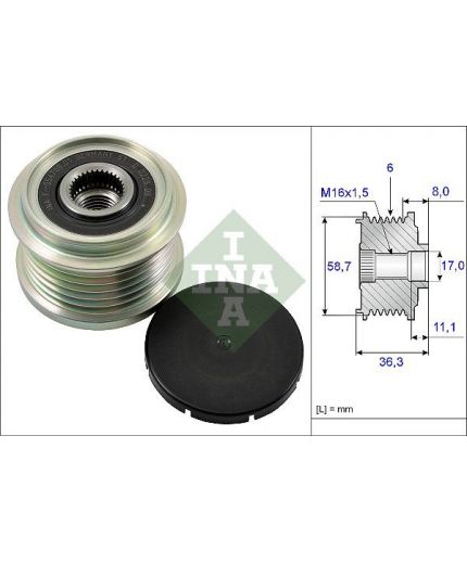 INA Шкив генератора
