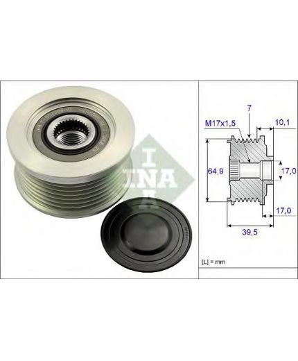 INA Шкив генератора