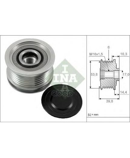 INA Шкив генератора
