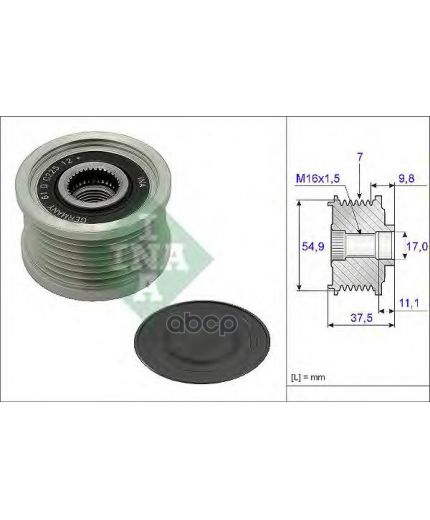 INA Шкив генератора