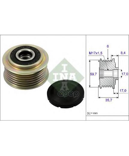 INA Шкив генератора
