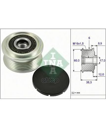 INA Шкив генератора