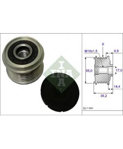 INA Шкив генератора