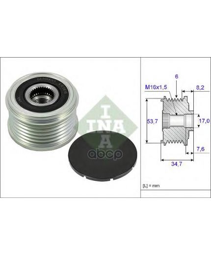 INA Шкив генератора