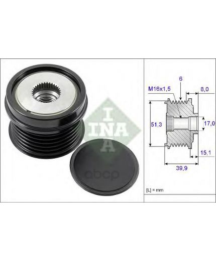 INA Шкив генератора