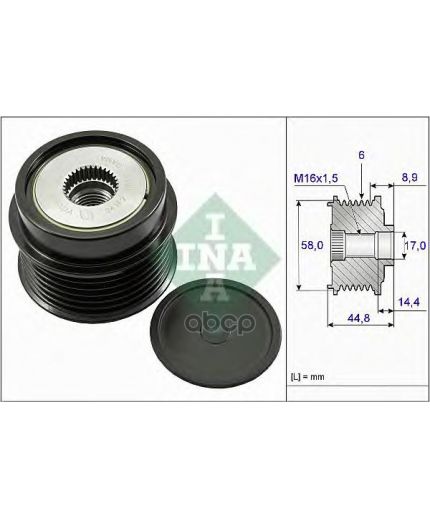 INA Шкив генератора