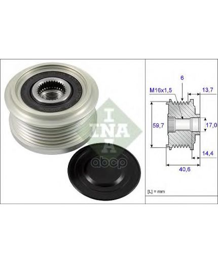 INA Шкив генератора