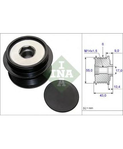 INA Шкив генератора