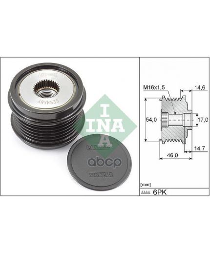 INA Шкив генератора